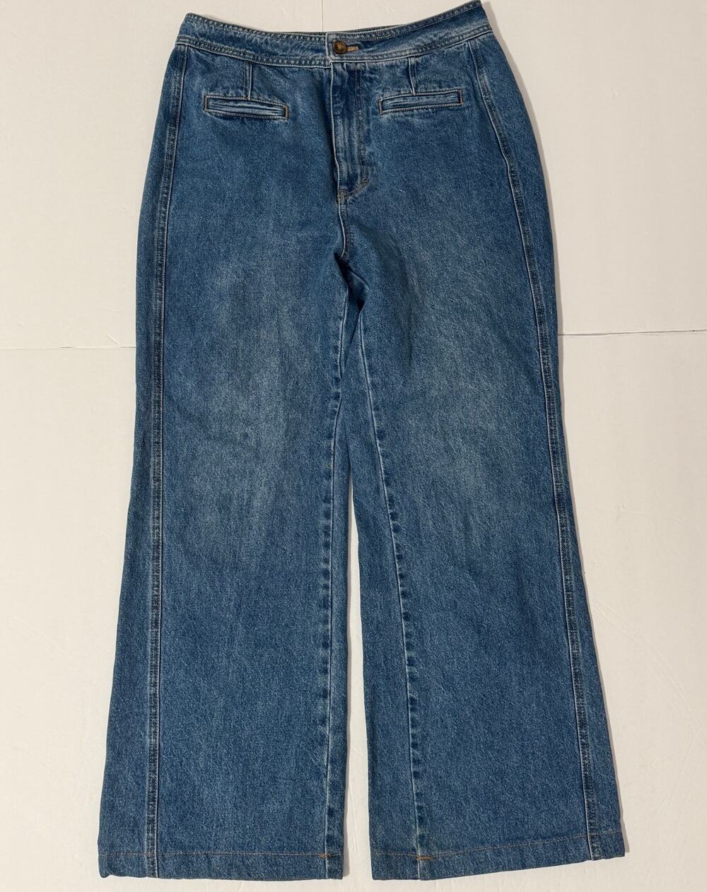 We the Free Wide Leg High-Rise Jeans, Size M